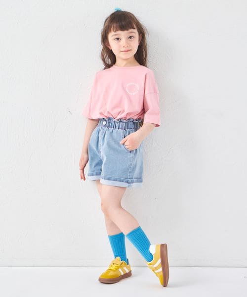 페어마논 키즈 바지 일본 Pair manon 반바지 웨스트 하프 포켓 데님 팬츠 3컬러