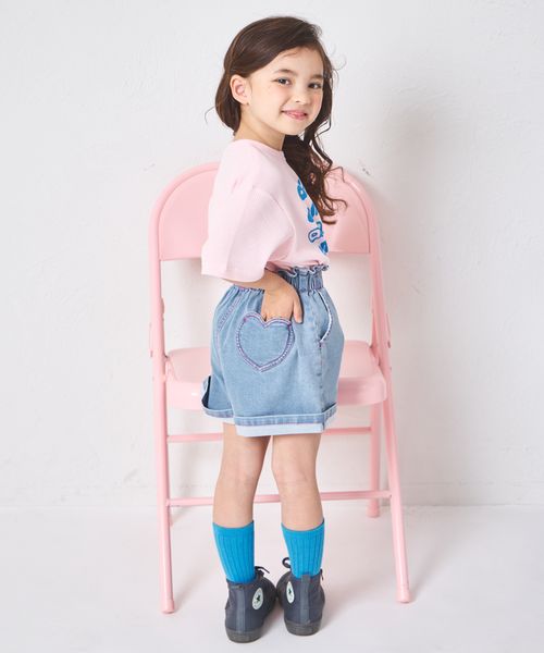 페어마논 키즈 바지 일본 Pair manon 반바지 웨스트 하프 포켓 데님 팬츠 3컬러