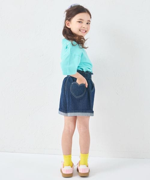 페어마논 키즈 바지 일본 Pair manon 반바지 웨스트 하프 포켓 데님 팬츠 3컬러