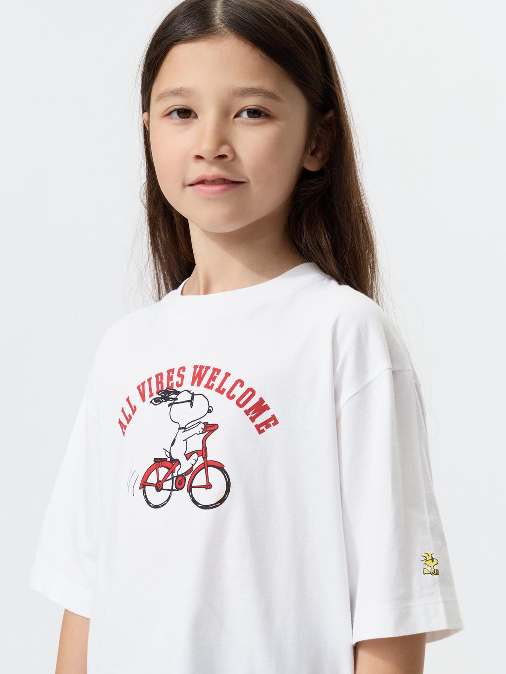 유니클로 티셔츠 일본 UNIQLO UT 걸스 찰리 브라운 스누피 오버핏 반팔티 484222