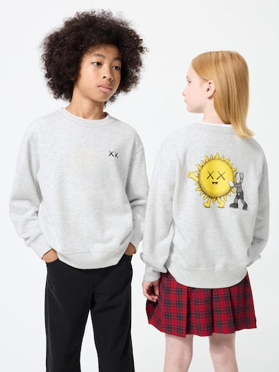 เสื้อยืดสเวตเชิ้ตพิมพ์ลายลับ Uniqlo Kids แขนยาว ลาย Mario Kart World (ญี่ปุ่น) 491378