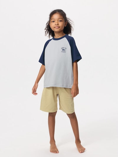 유니클로 키즈 셋업 일본 반바지 에어리즘 코튼 세트 2컬러 481986