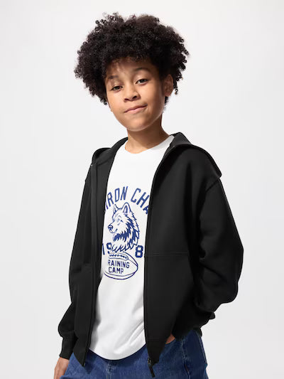 유니클로 키즈 후드집업 일본 티셔츠 드라이 스웨트 후드티 483443 4컬러