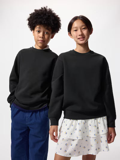 유니클로 키즈 티셔츠 일본 맨투맨 루즈핏 긴팔티 무지 디자인 2컬러 483447