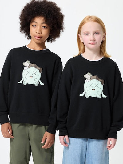 เสื้อยืดสเวตเชิ้ตพิมพ์ลายลับ Uniqlo Kids แขนยาว ลาย Mario Kart World (ญี่ปุ่น) 491378