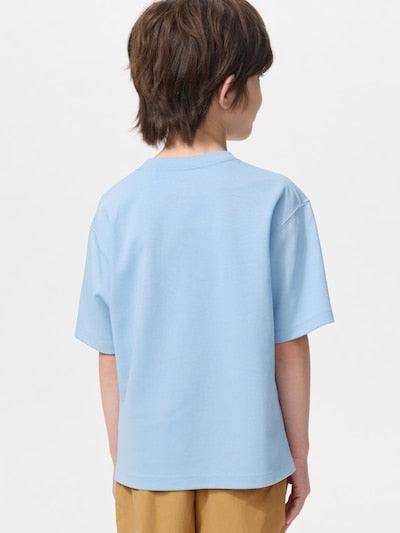 Uniqlo Kids' T-shirt, Japanese long-sleeved T-shirt, washable Milano rib sweater, 3 colors 