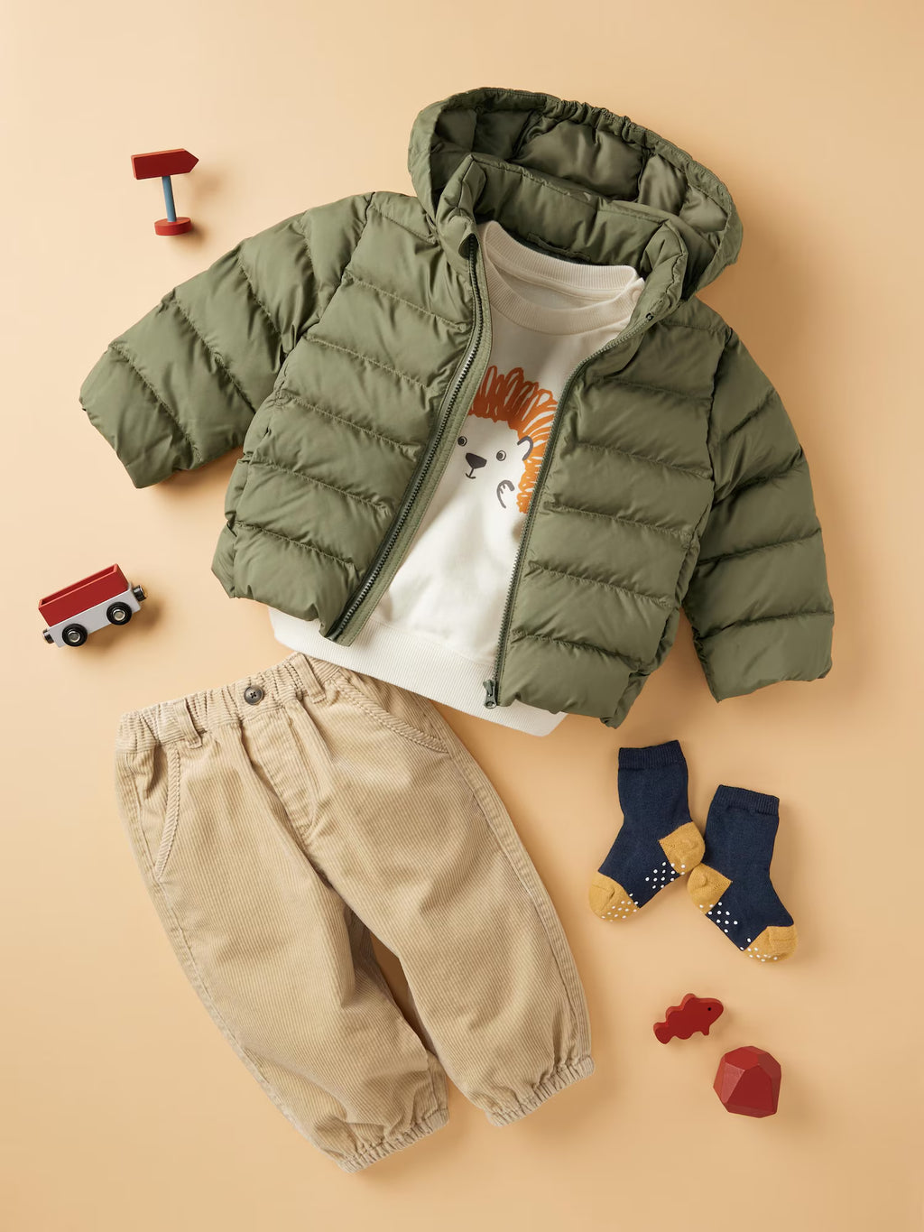 일본 유니클로 베이비 패딩 퍼프텍 워셔블 파카 3컬러