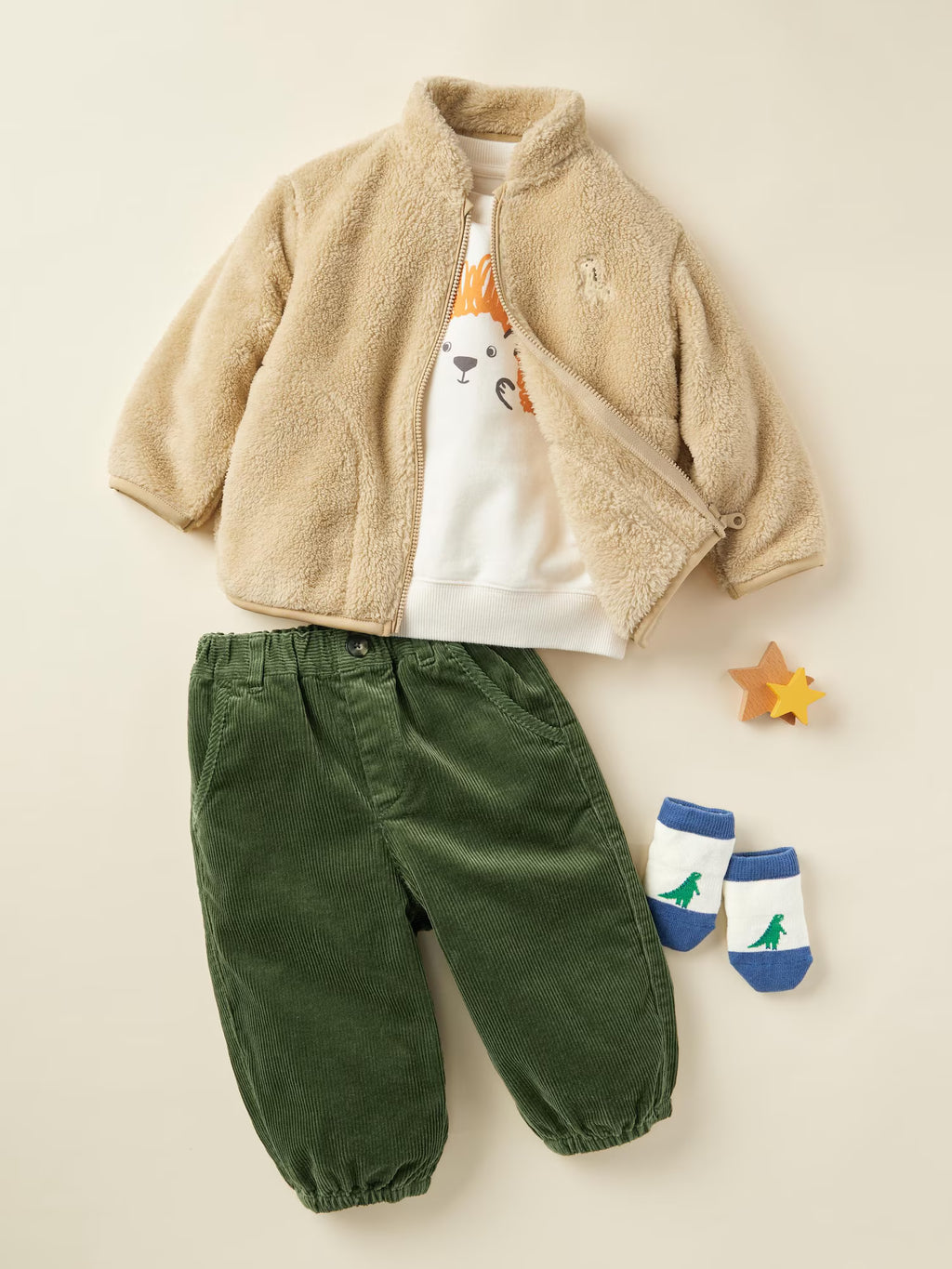 유니클로 베이비 후리스 플러피 토틀러 풀집 일본 자켓 2컬러