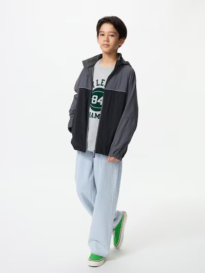 유니클로 키즈 자켓 일본 바람막이 포켓터블 UV 컷 483404 6컬러
