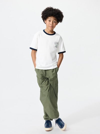 Uniqlo Kids' T-shirt, Japanese long-sleeved T-shirt, washable Milano rib sweater, 3 colors 