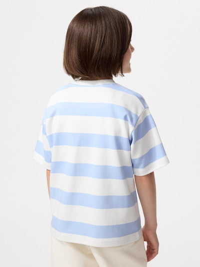 Uniqlo Kids' T-shirt, Japanese long-sleeved T-shirt, washable Milano rib sweater, 3 colors 