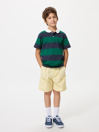 Uniqlo Kids' T-shirt, Japanese long-sleeved T-shirt, washable Milano rib sweater, 3 colors 