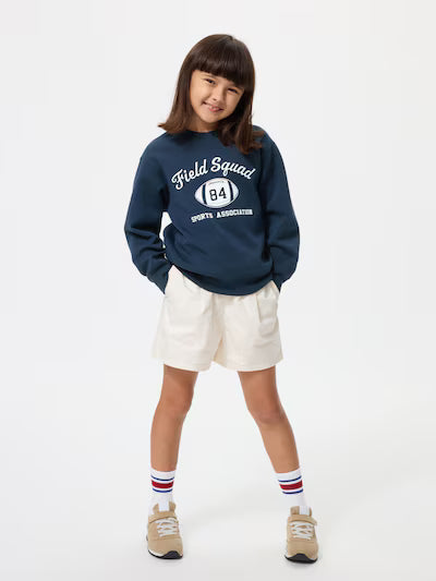 유니클로 키즈 티셔츠 일본 맨투맨 루즈핏 긴팔티 필드 스쿼드 483451