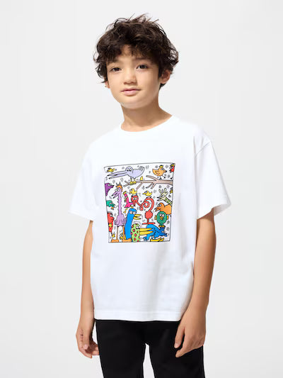 유니클로 키즈 티셔츠 일본 UT 반팔티 앤디워홀 유티 키스헤링 바스키아 483662