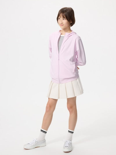 Uniqlo Kids' T-shirt, Japanese long-sleeved T-shirt, washable Milano rib sweater, 3 colors 