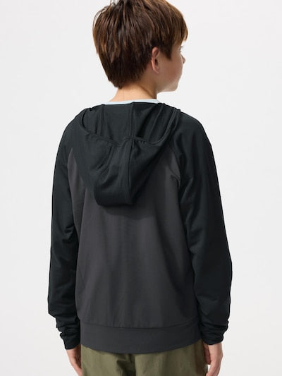 Uniqlo Kids' T-shirt, Japanese long-sleeved T-shirt, washable Milano rib sweater, 3 colors 