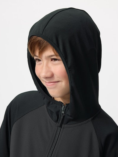 유니클로 키즈 자켓 일본 바람막이 에어리즘 UV 컷 짚업 후드 2컬러 483717