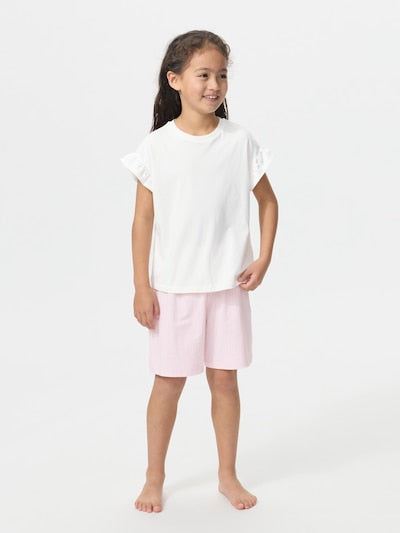 Uniqlo Kids' T-shirt, Japanese long-sleeved T-shirt, washable Milano rib sweater, 3 colors 