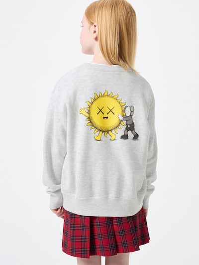 เสื้อยืดสเวตเชิ้ตพิมพ์ลายลับ Uniqlo Kids แขนยาว ลาย Mario Kart World (ญี่ปุ่น) 491378