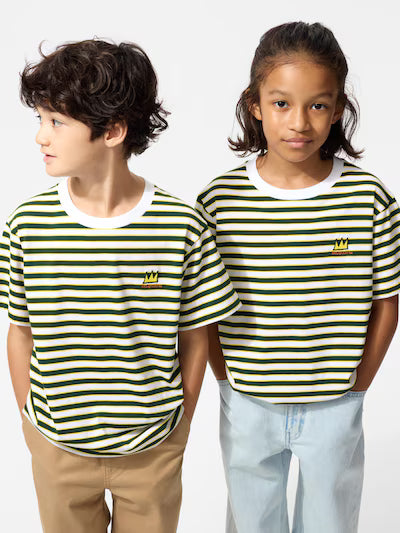 유니클로 키즈 티셔츠 일본 UT 반팔티 장미셸 바스키아 뉴욕 팝 아트 483663