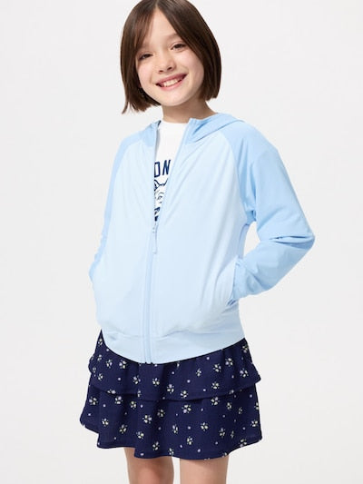 Uniqlo Kids' T-shirt, Japanese long-sleeved T-shirt, washable Milano rib sweater, 3 colors 
