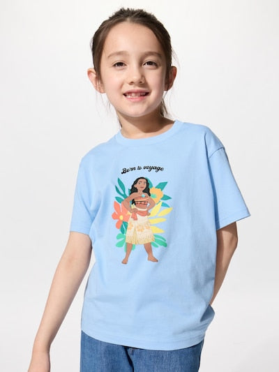 유니클로 키즈 반팔 일본 UNIQLO UT 디즈니 모아나 티셔츠 489171