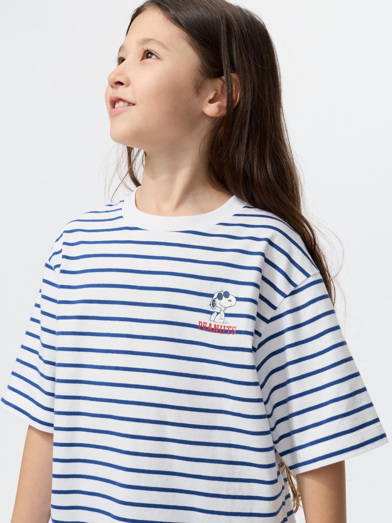 유니클로 티셔츠 일본 UNIQLO UT 걸스 찰리 브라운 스누피 오버핏 반팔티 485490