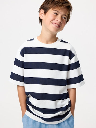 Uniqlo Kids' T-shirt, Japanese long-sleeved T-shirt, washable Milano rib sweater, 3 colors 