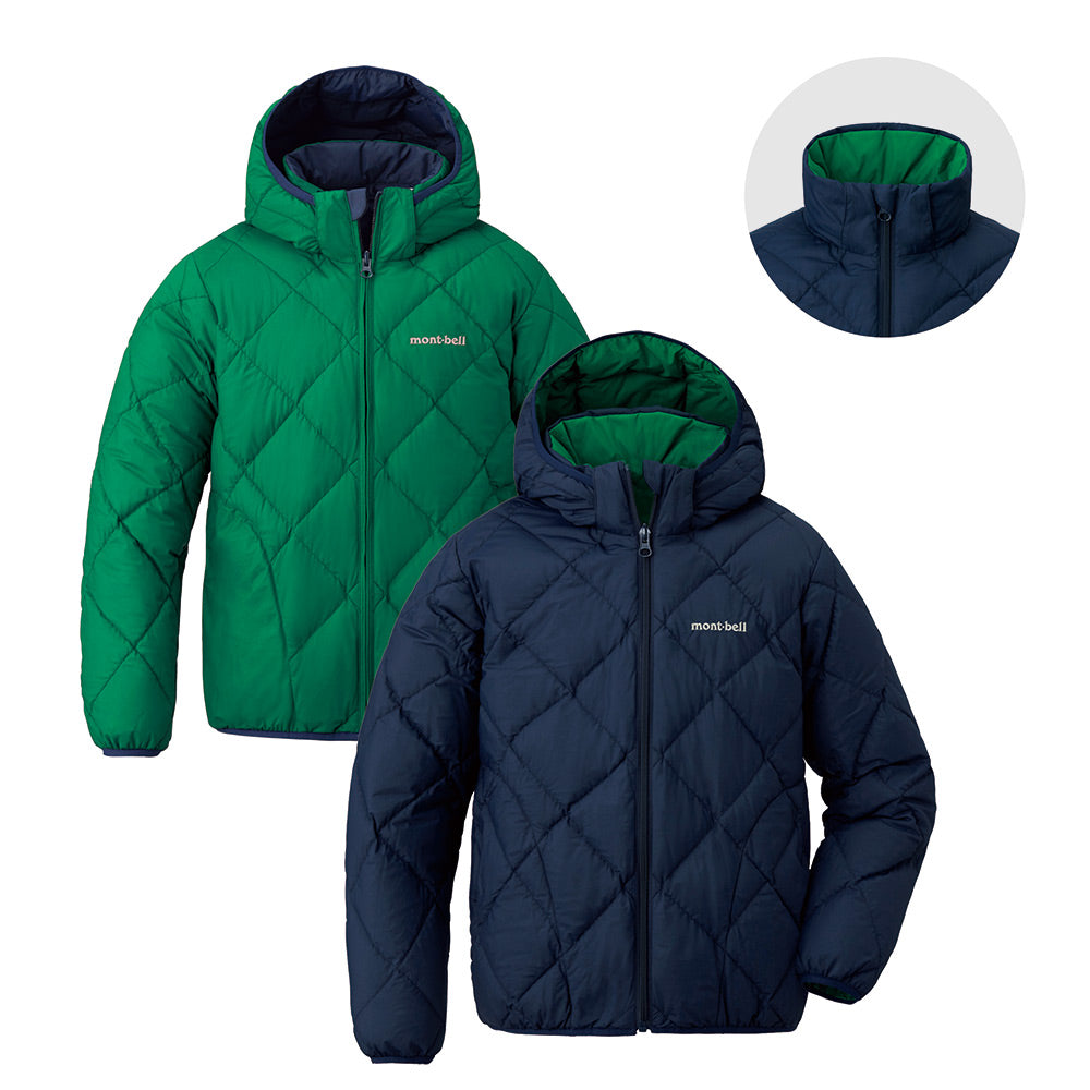 몽벨 키즈 패딩 일본 후드 점퍼 리버시블 다운 파커 3컬러 140-160cm