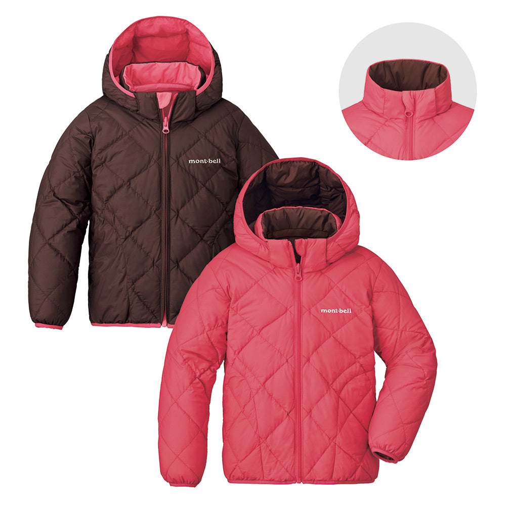 몽벨 키즈 패딩 일본 후드 점퍼 리버시블 다운 파커 3컬러 100-130cm