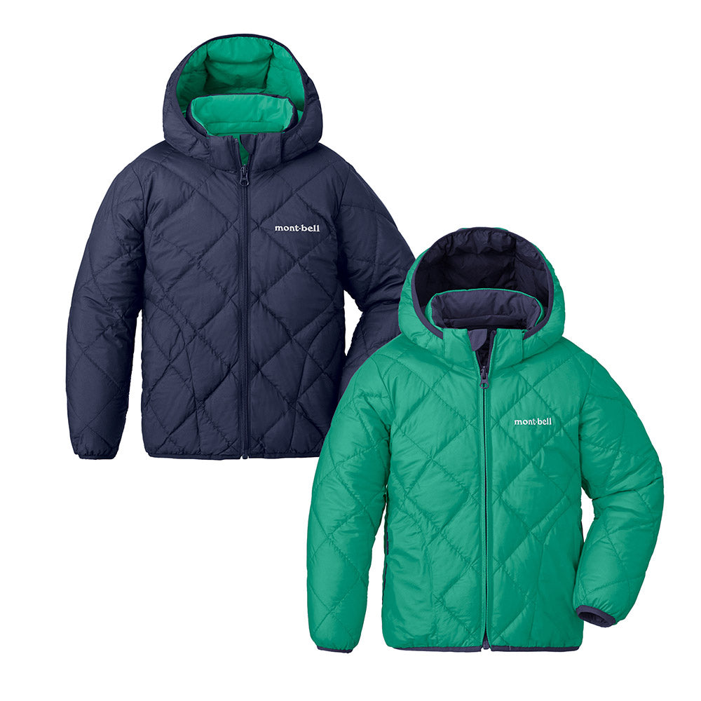 몽벨 키즈 패딩 일본 후드 점퍼 리버시블 다운 파커 3컬러 100-130cm