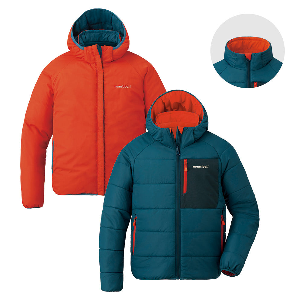 몽벨 키즈 패딩 일본 후드 점퍼 서머랜드 리버시블 파카 3컬러 140-160cm
