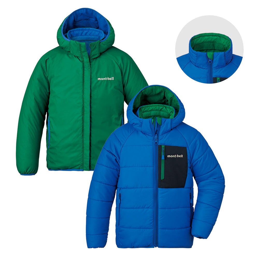 몽벨 키즈 패딩 일본 후드 점퍼 서머랜드 리버시블 파카 3컬러 100-130cm