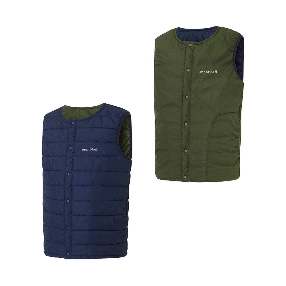 몽벨 키즈 패딩조끼 일본 서머랩 라운드넥 리버시블 베스트 3컬러 140-160cm