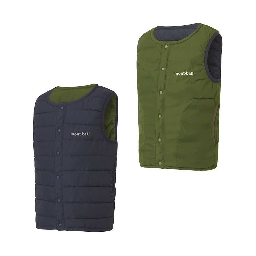 몽벨 키즈 패딩조끼 일본 서머랩 라운드넥 베스트 3컬러 100-130cm