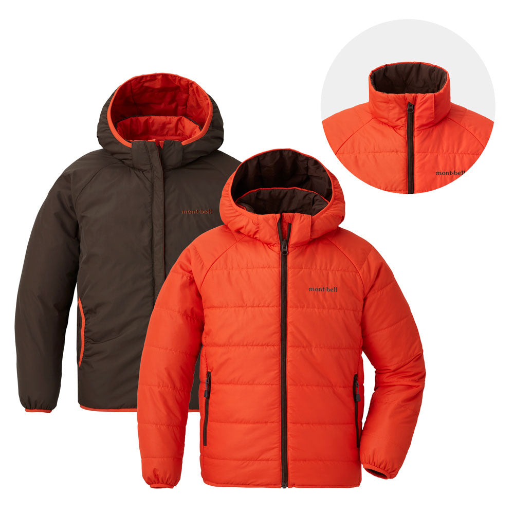 몽벨 키즈 패딩 일본 후드 점퍼 서머랩 리버시블 액티브 파카 3컬러 140-160cm