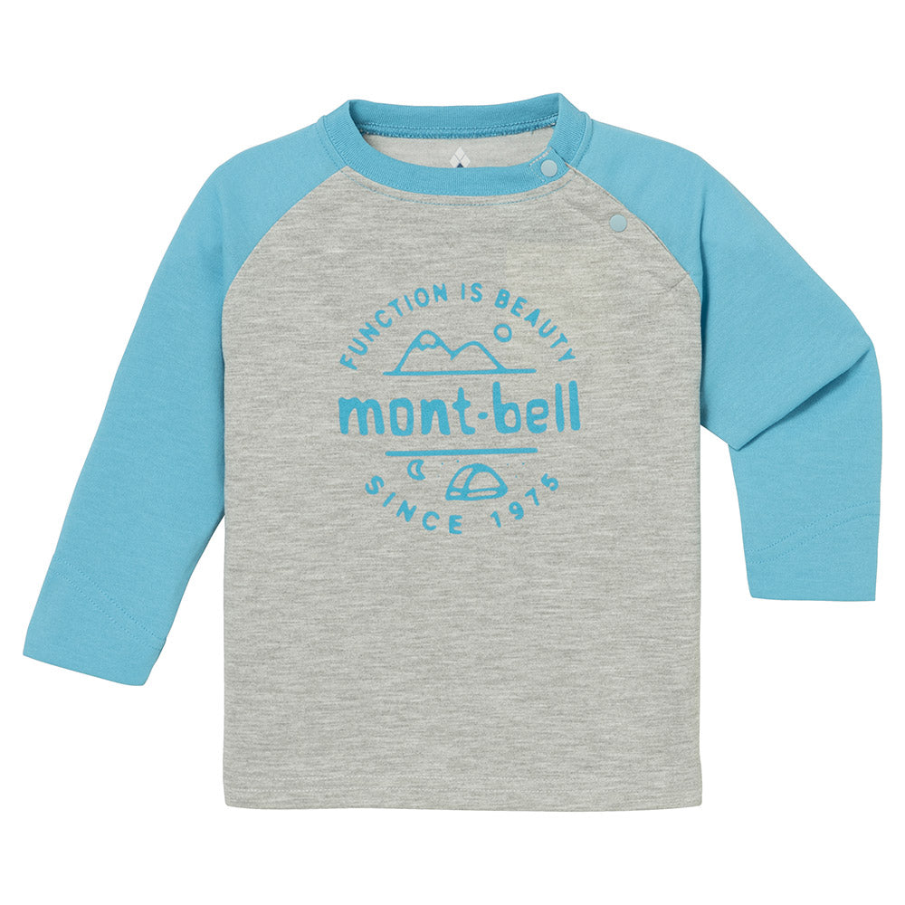 몽벨 티셔츠 일본 monbell 위크론 베이비 투톤 아기 긴팔티 80-90 3컬러