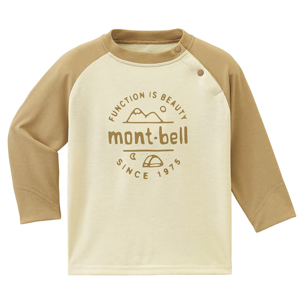 몽벨 티셔츠 일본 monbell 위크론 베이비 투톤 아기 긴팔티 80-90 3컬러