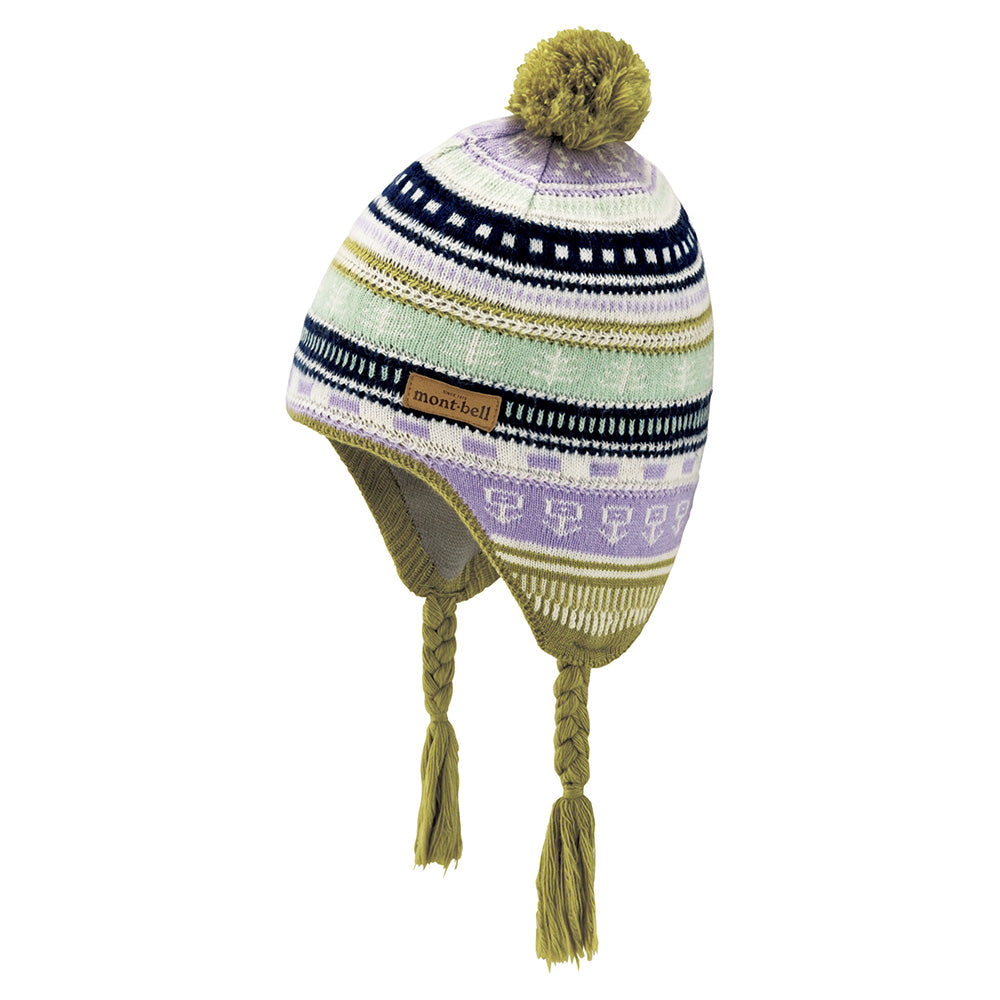 몽벨 키즈 모자 일본 라이트 자카드 티베탄 캡 이어워머 3컬러