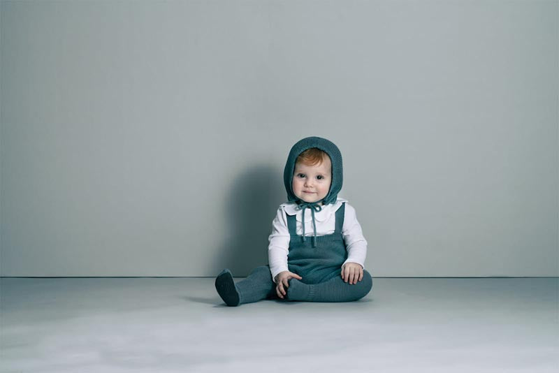 마르마르 키즈 모자 일본 베이비 방울 모자 보넷 세이지