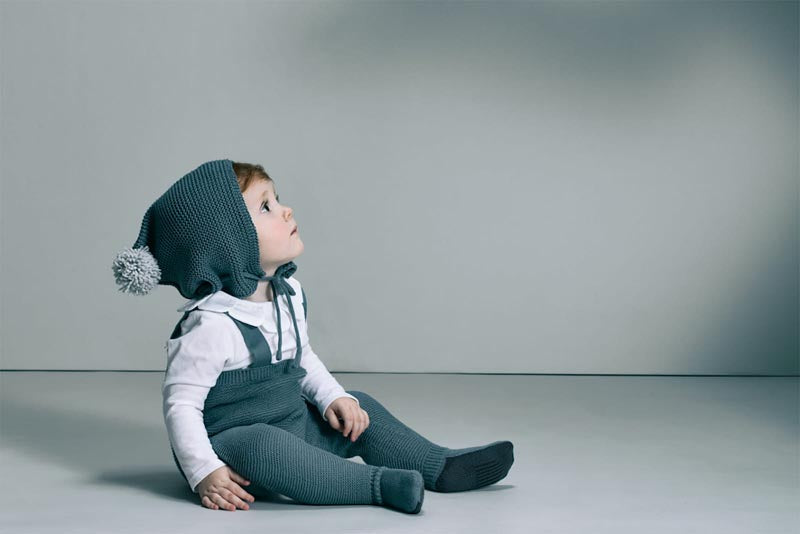 마르마르 키즈 모자 일본 베이비 방울 모자 보넷 세이지