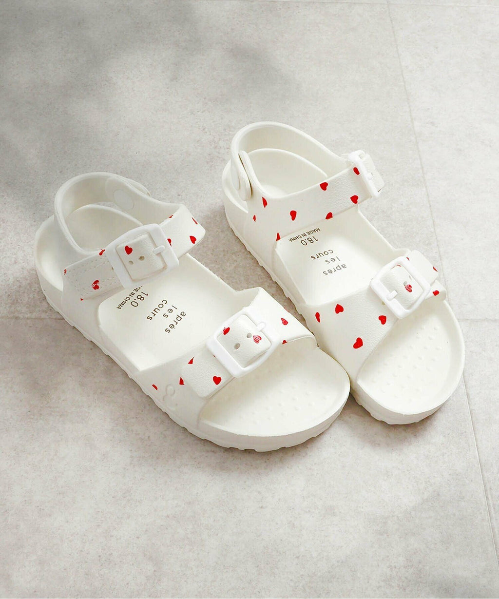 아프레레크루 샌들 일본 apres les cours 플라워 하트 EVA 신발 6컬러