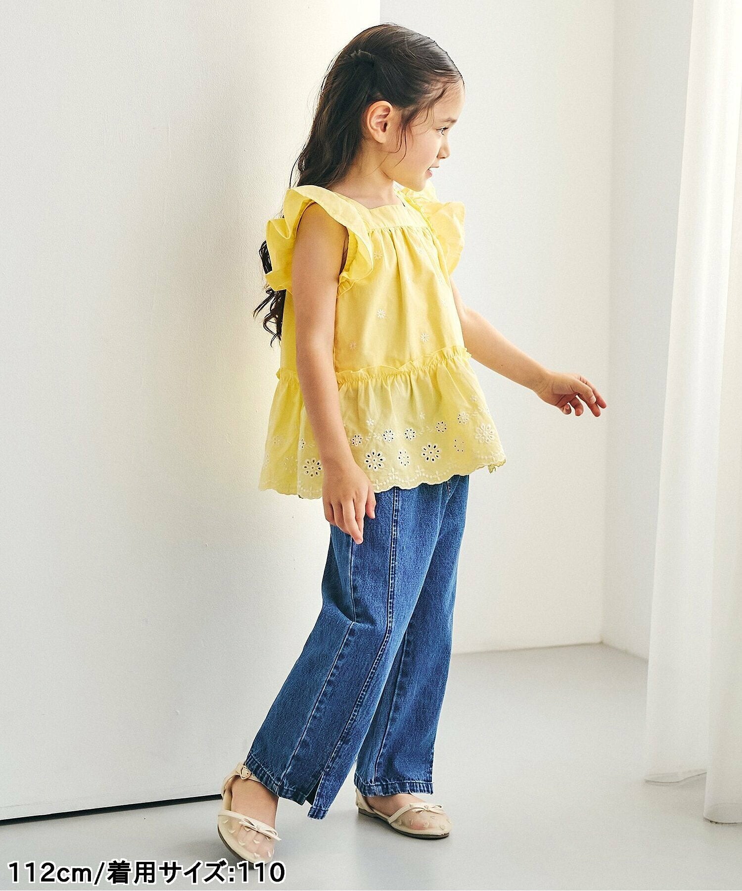 아프레레크루 반팔 일본 아동복 apres les cours 하트 플라워 레이스 튜닉 티셔츠 3컬러