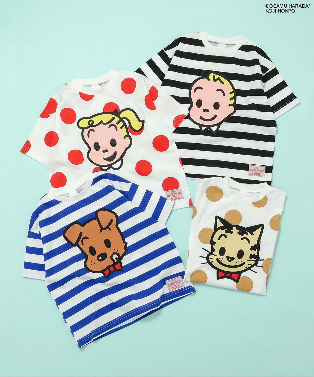 Breeze Kids T-shirt Japanese Toddler Long Sleeve Sesame Street Fur-Free Strainer 5 Colors 