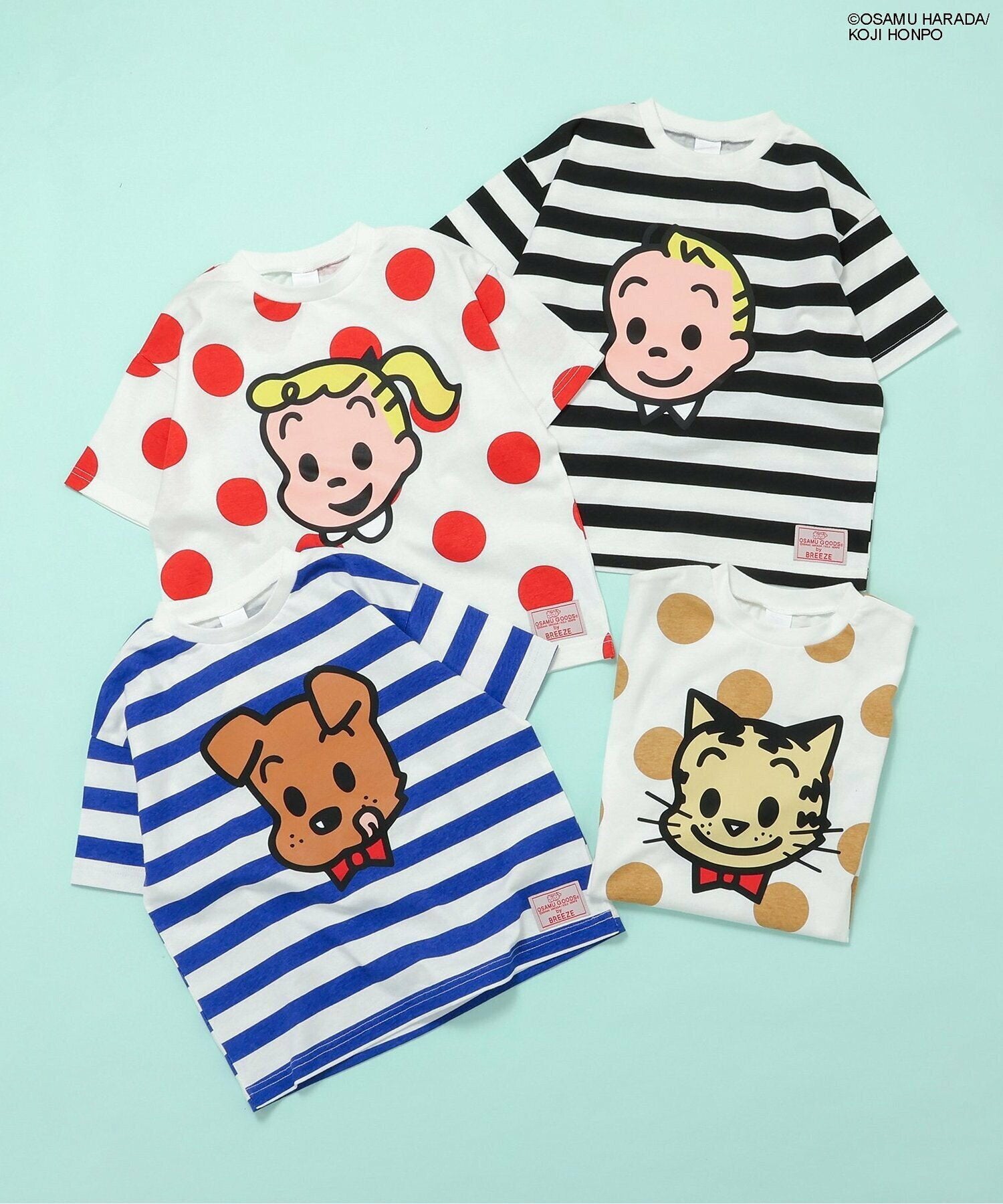Breeze Kids T-shirt Japanese Toddler Long Sleeve Sesame Street Fur-Free Strainer 5 Colors 