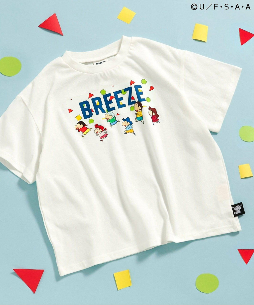 Breeze Short-Sleeved Japanese Children's Clothing Osamu Goods Collaboration Dot T-Shirt 4 Colors