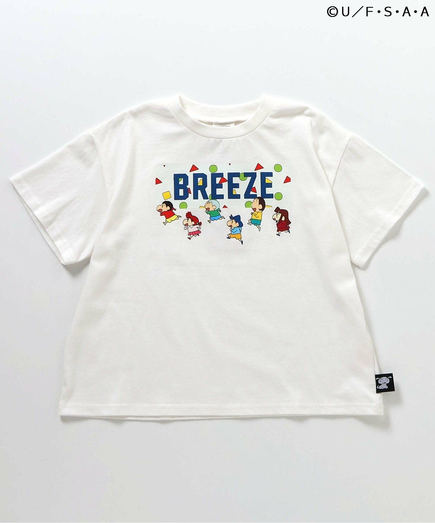Breeze Short-Sleeved Japanese Children's Clothing Osamu Goods Collaboration Dot T-Shirt 4 Colors