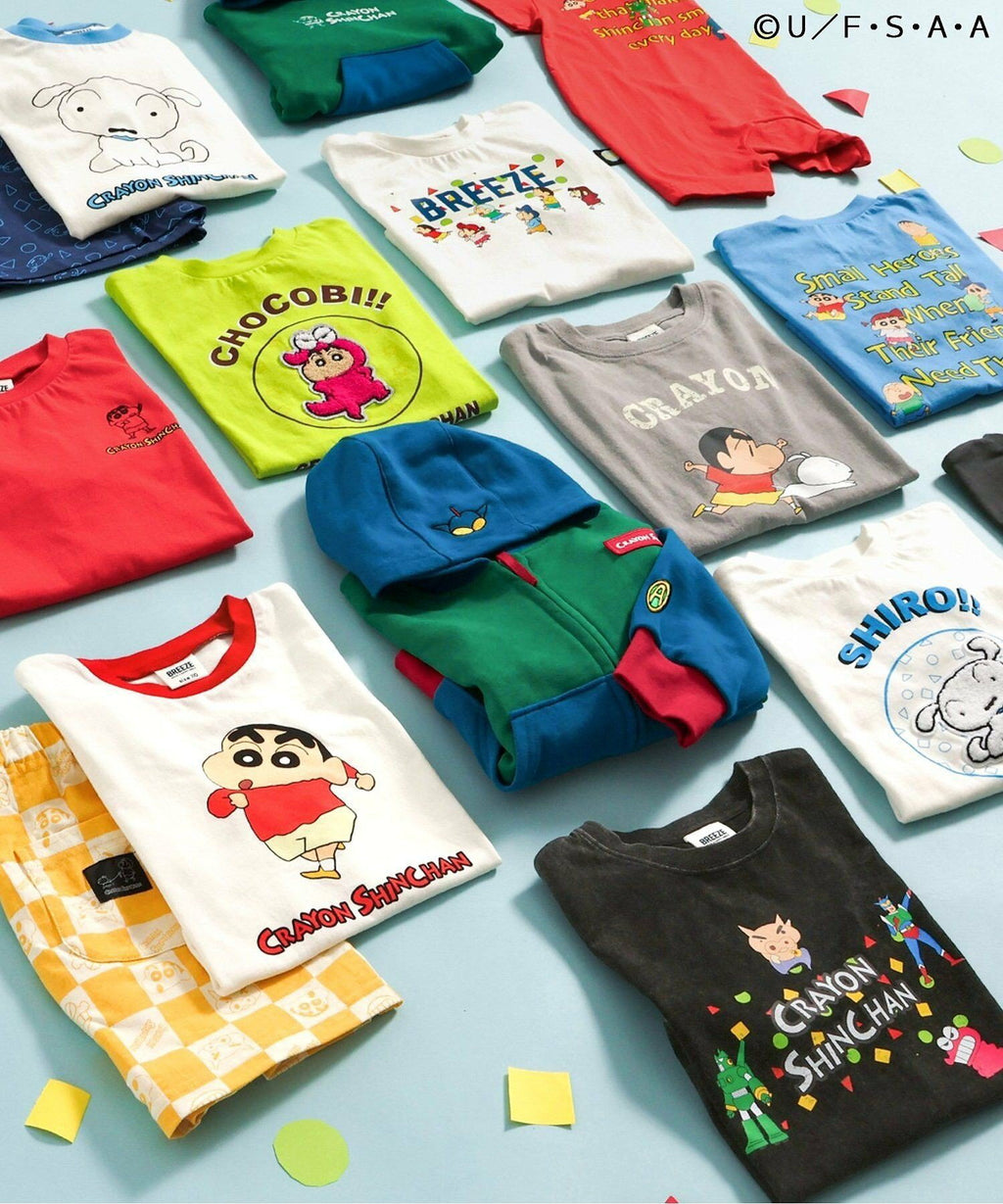 Breeze Short-Sleeved Japanese Children's Clothing Osamu Goods Collaboration Dot T-Shirt 4 Colors