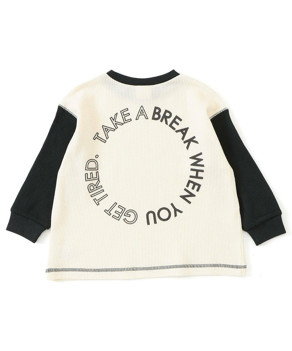 브리즈 긴팔 일본 BREEZE 로고 와플 티셔츠 6컬러