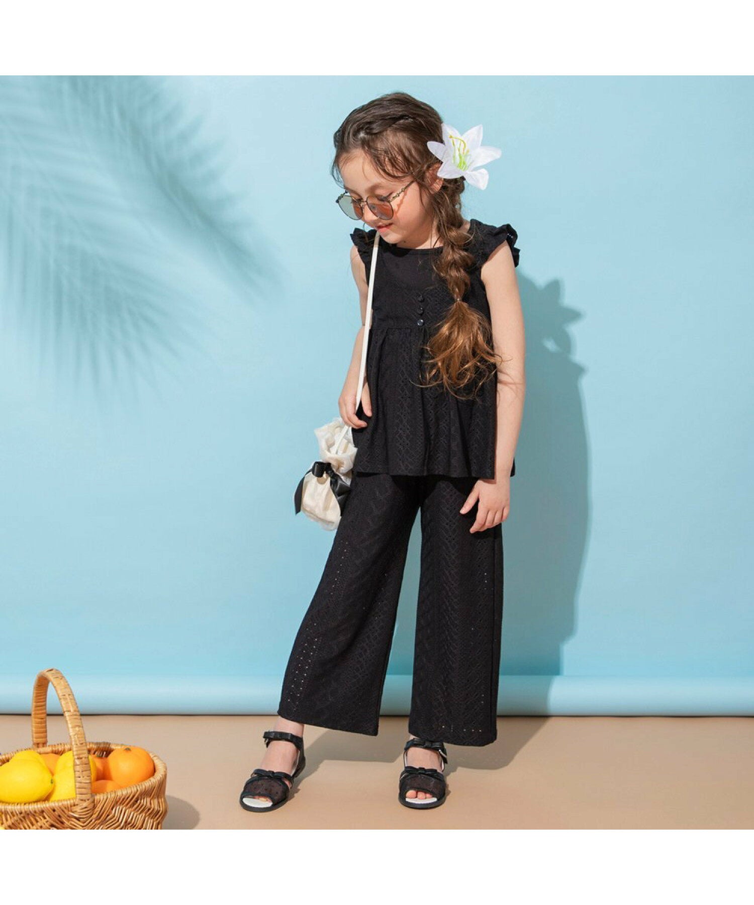 Áo thun in họa tiết 7 màu Branshes Petit Pas Assort Nhật Bản tay ngắn